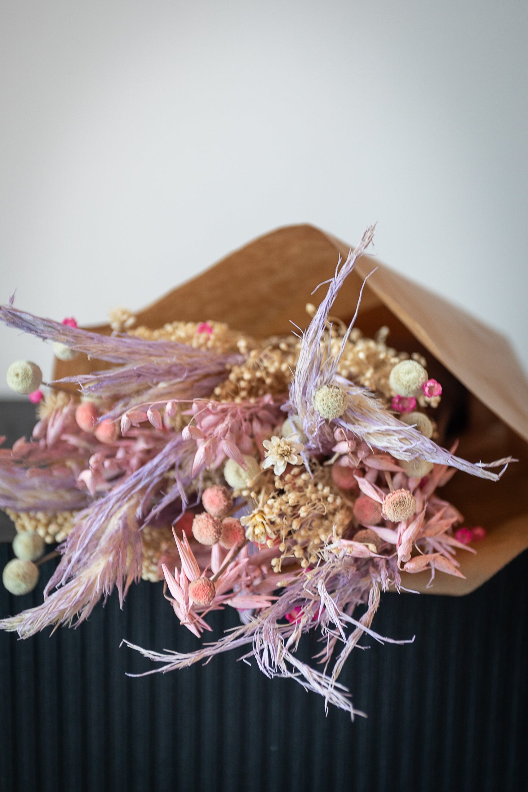 boeket gedroogde bloemen