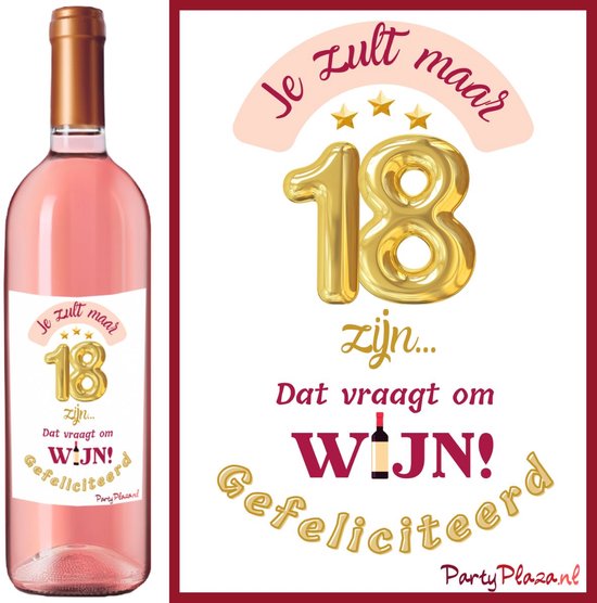drank cadeau 18 jaar
