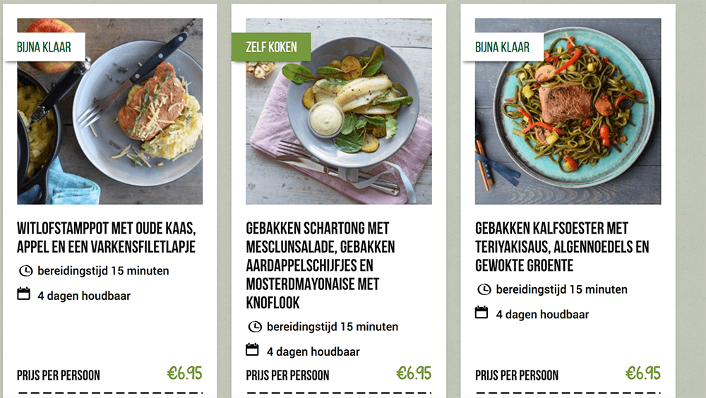 kant en klaar producten