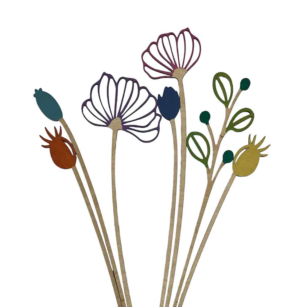 bloemen houten